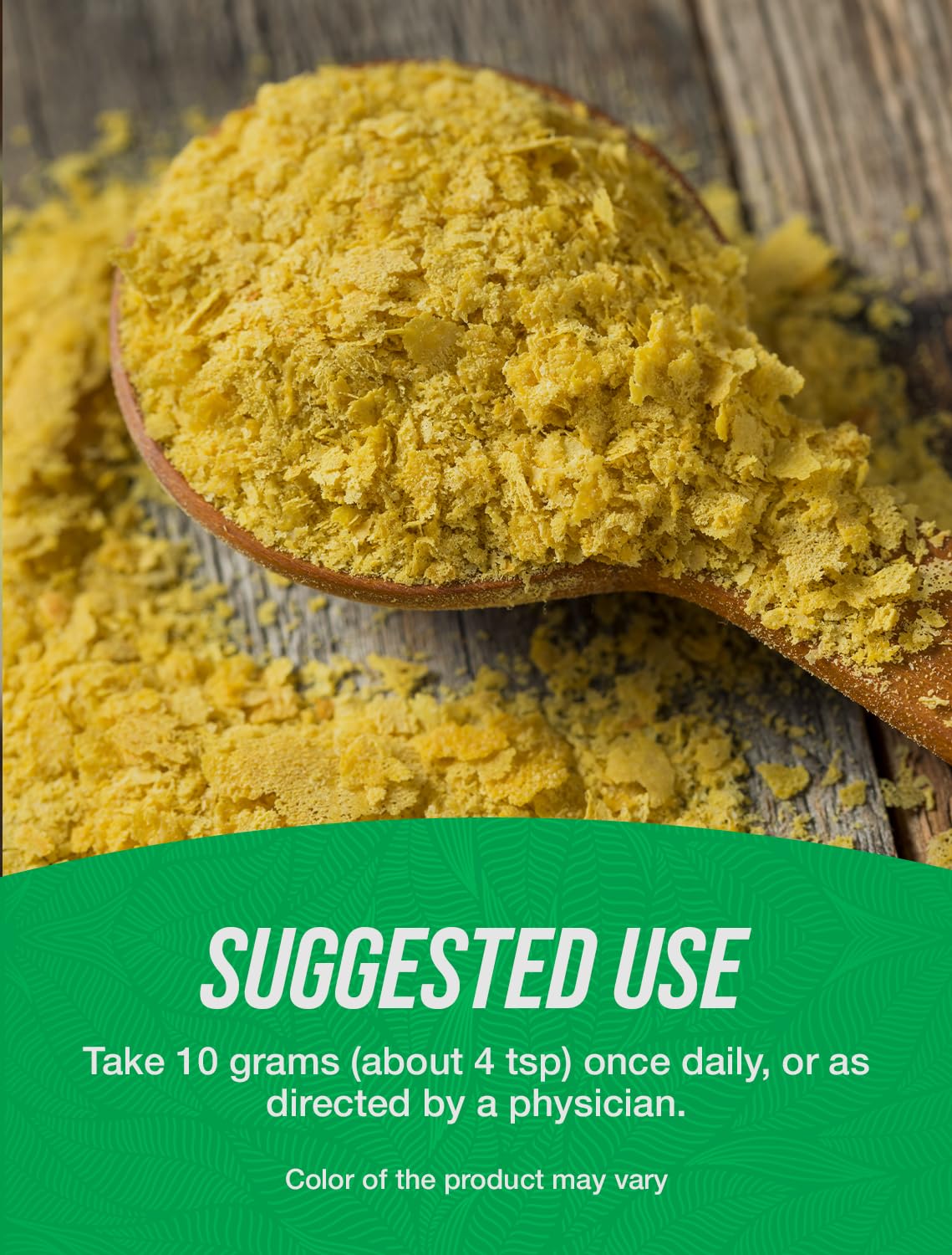 Bulkdietary products Nutritional Yeast Flakes - Vegan Superfood dietary product, 500g (17.64 oz), Non-Fortified, Gluten Free