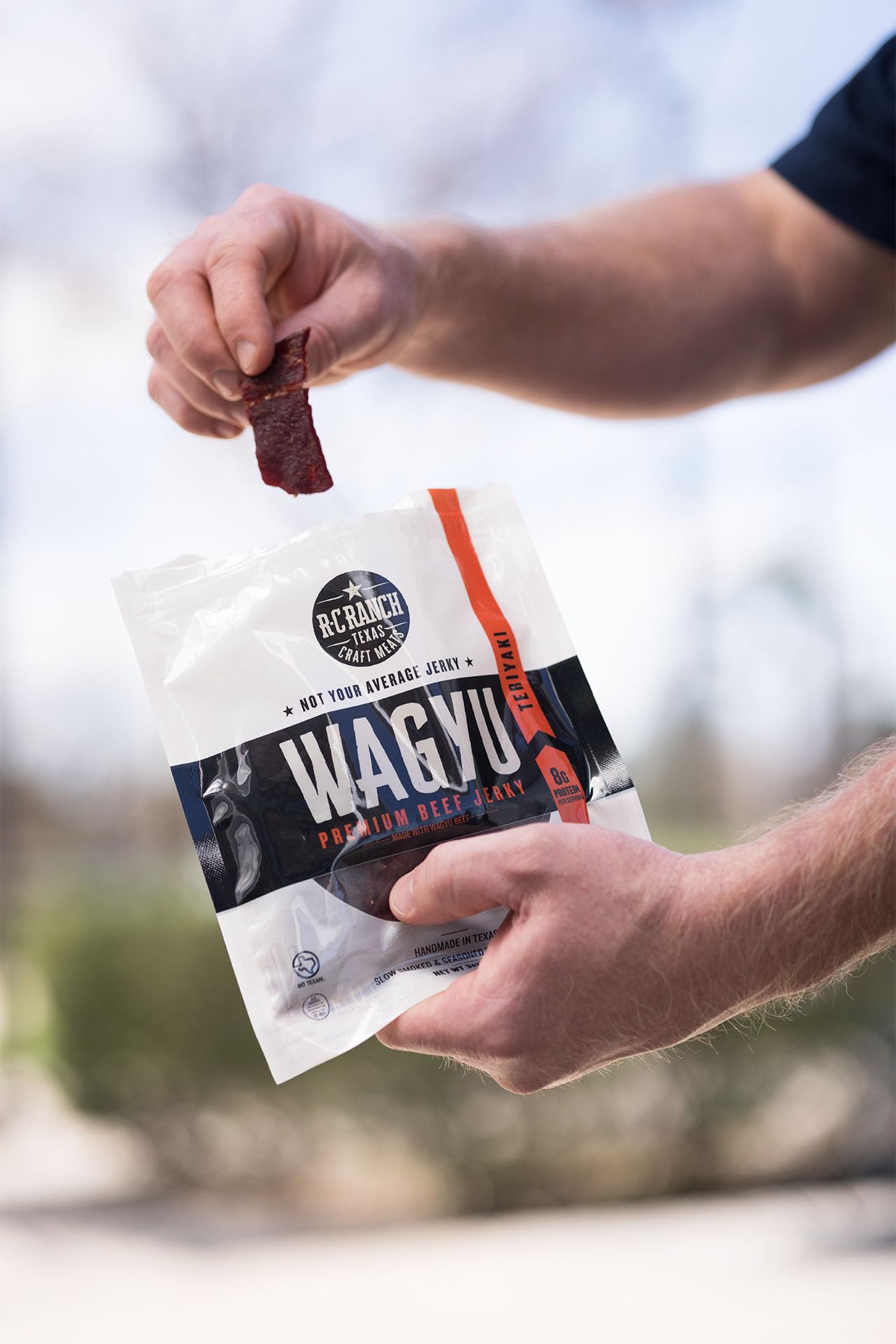 R-C Ranch - Wagyu Beef Jerky - Teriyaki 3Oz - Great Flavor - Not Your Average Beef Jerky!