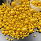 Edible Pearl Sugar Sprinkles Gold Candy 120G/ 4.2Oz Baking Edible Cake Decorations Cupcake Toppers Cookie Decorating Ice Cream T