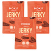 Moku Plant-Based Mushroom Jerky, Vegan, Gluten Free, Soy-Free, Non-Gmo, No Artificial Sweetener, Healthy Snacks, 2.0 Oz Ea (3 Co