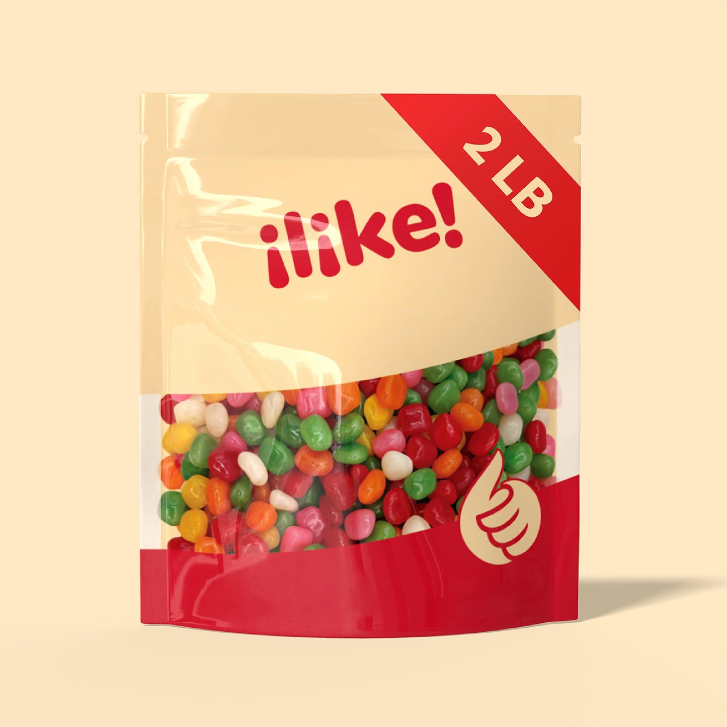 Tiny Jelly Beans | 2-Pound Bag | Assorted Fruit Flavored Candy | Mini Size