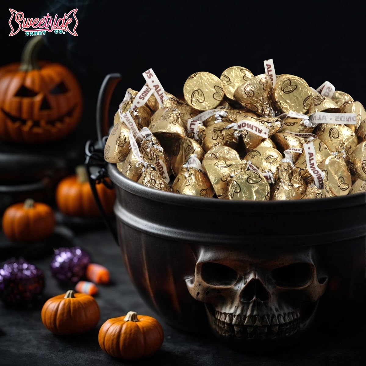 Almond Kisses  2lb Pack of Chocolate Kisses Bulk  Ideal Gold Chocolate for Parties  Events or Stocking Up on Your Favorite Chocolates  Perfect Gold Wrapped Candy for Sharing and snacking