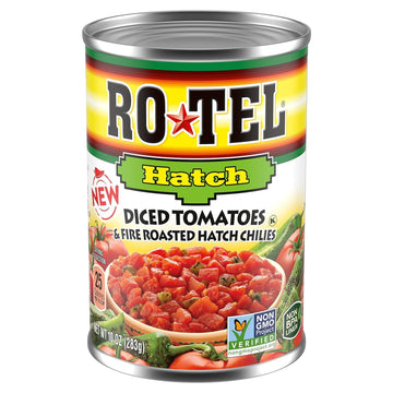ROTEL Diced Tomatoes & Fire Roasted Hatch Chilies, 10 oz. (Pack of 6)