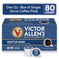 Victor Allens Coffee Dark Roast Single Serve Pods, 80 Count, for Keurig K-Cup malt-inspired, Brown