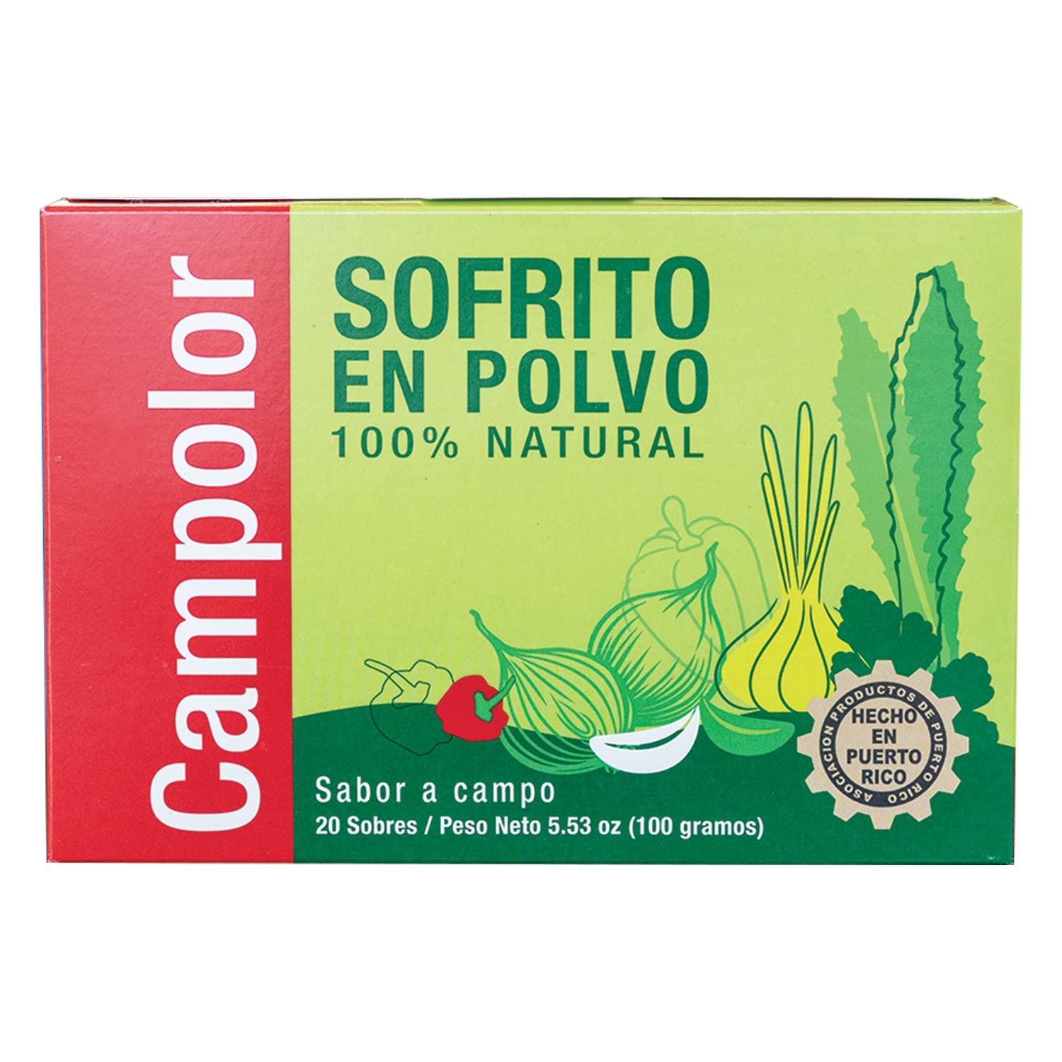 Sofrito En Polvo Campolor Puerto Rico (1 Pack - 20 Sobresitos)