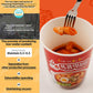 Lenith Pokpoong Instant Korean Street Food 4 Cups, Sweet And Spicy Gochujang Sauce Tteokbokki In Cup, K-Food Original Flavor, Ri