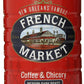 French Market Coffee, Coffee & Chicory Medium-Dark Roast Ground Coffee, 12-Ounce