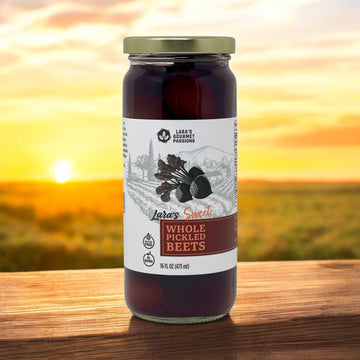 Lara'S Gourmet Passions Sweet Whole Pickled Beets - 16 Fl Oz Glass Jar - All-Natural, Gluten-Free, Ready-To-Eat