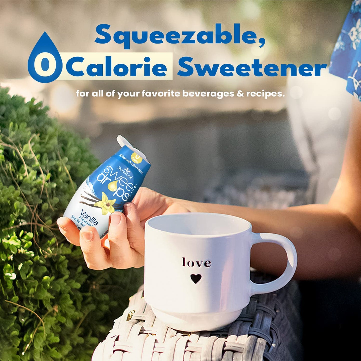 Sweetleaf Sweet Drops Vanilla Stevia Liquid Sweetener - Flavor Foods, Keto Coffee With Sugar Free, 0 Calorie, Non-Glycemic Respo