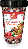Nutriefoods Nutritious Mind Booster Roasted Snack Trail Mix | Blend of Dried Fruits & Nuts | In Reusable Plastic Glass (With Dri