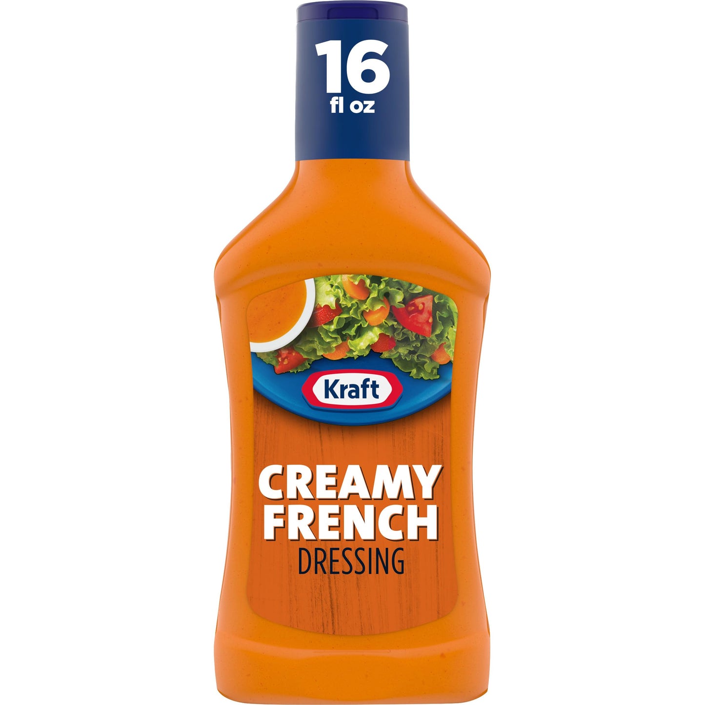 Kraft Creamy French Salad Dressing, 16 fl oz Bottle, Pack of 1, Model 002100072901