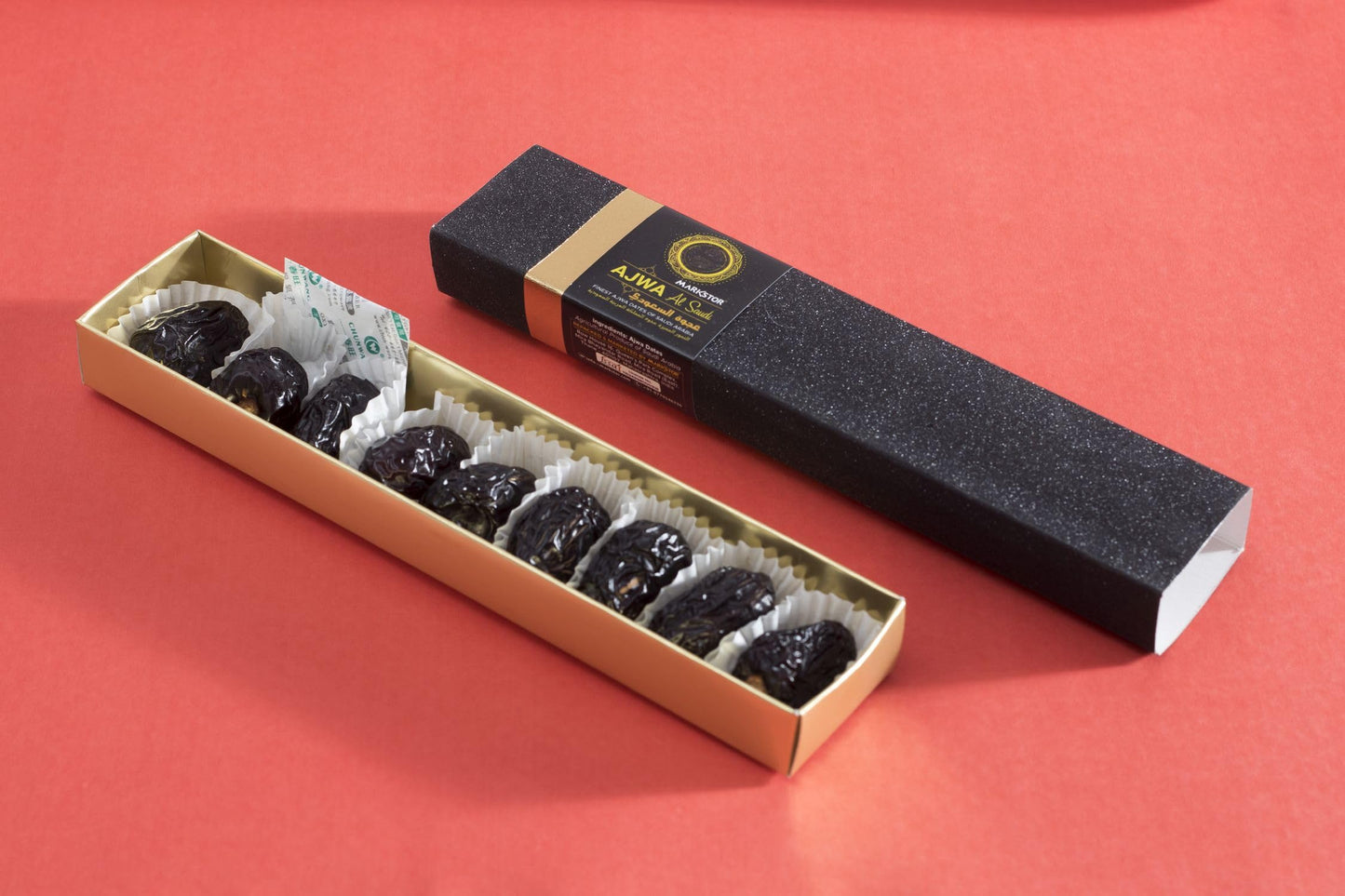 Markstor Ajwa Al-Saudi - Finest Original Ajwa Dates (Khajoor/Khajur) Of Madina, Saudi Arabia - 100 Grams Sampler Box