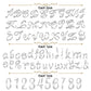 Acrylic Alphanumeric Cake Decoration Diy Cupcake Decoration Silver A-Z Alphanumeric Mirror Silver 0-9 Cake Decoration Pick Perso