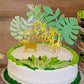 LaVenty Glittery Tropical Leaves Cake Topper Set of 7, Metal, Gold, Wedding Decoration, Model 8541814869