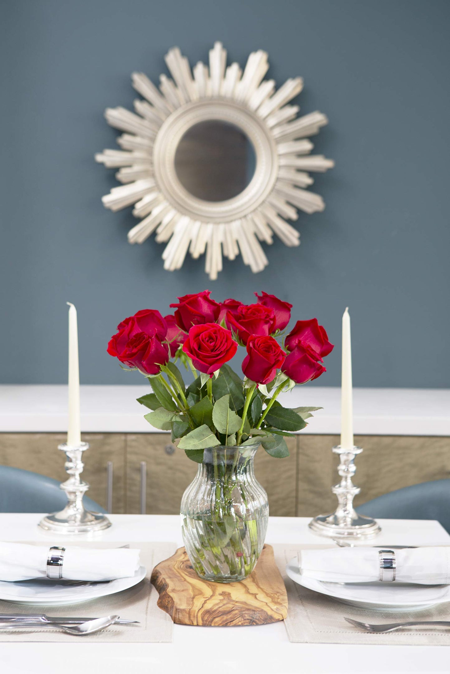 KaBloom Romantic Bouquet - 12 Fresh Red Roses - Gift for Birthday, Anniversary, Valentine - Model KADF4305-V999-A999