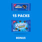 Oreo Cakesters Soft Snack Cakes, 3 Packs of 5 Count, Includes Bonus OREO Mini Cookie Snack Pack