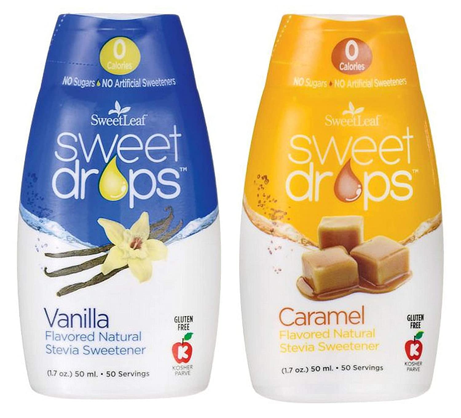 Sweetleaf Sweet Drops Vanilla And Caramel Bundle 1.7 Oz Each