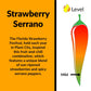 Strawberry Serrano Natural Hot Sauce by Fat Cat Gourmet | Sweet & Spicy Flavor | For Chicken, Seafood, Pork, Ham & More | Mild H