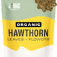J MAC BOTANICALS Organic Hawthorn Leaves and Flower Tea, 8 oz Dried Herbal Tea