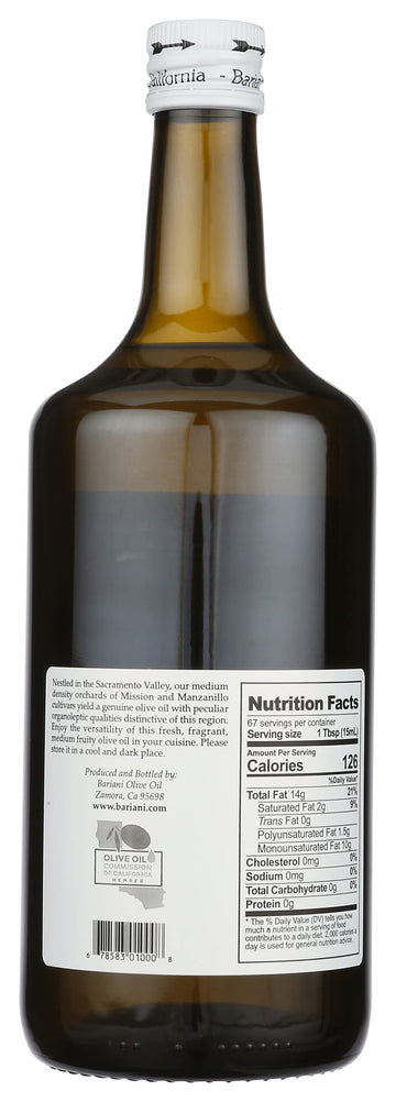 Bariani, Early Harvest Extra Virgin Olive Oil, 33.8 Ounce