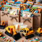 Construction Theme Cookies Individually Wrapped 24 Pack | Bulldozer Excavator Digging Vehicles | Birthday Baby Shower
