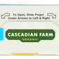 Cascadian Farm Organic Honey Nut Os - Cereal de nueces y miel, 9.5 onzas