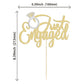 Gyufise 1 Pack Just Engaged Cake Topper Glitter We'Re Engaged Cake Pick Engagement Party Decorations Bridal Engagement Wedding C