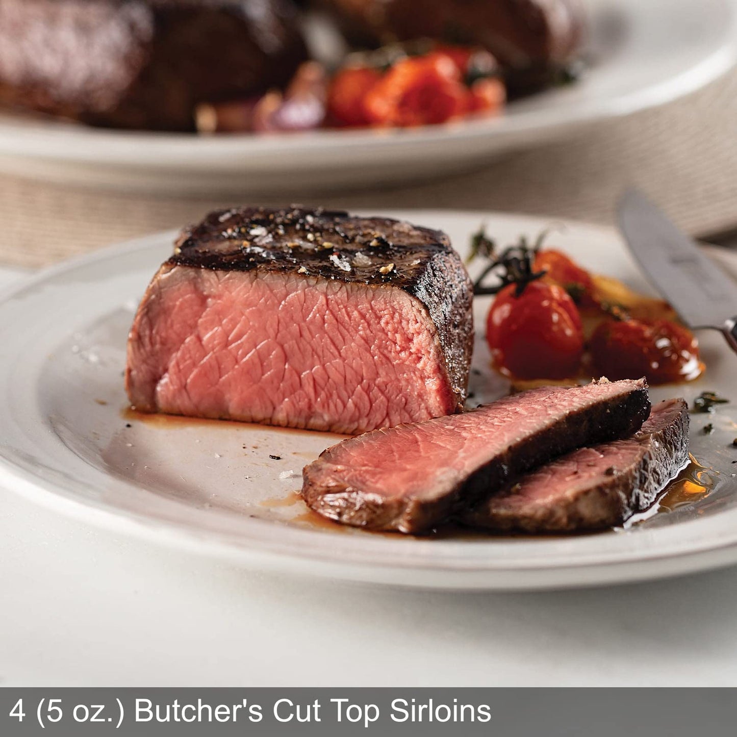 Omaha Steaks 4 (5 Oz.) Butcher'S Cut Top Sirloins + Seasoning (Butcher'S Cut Top Sirloins And Omaha Steaks Seasoning)