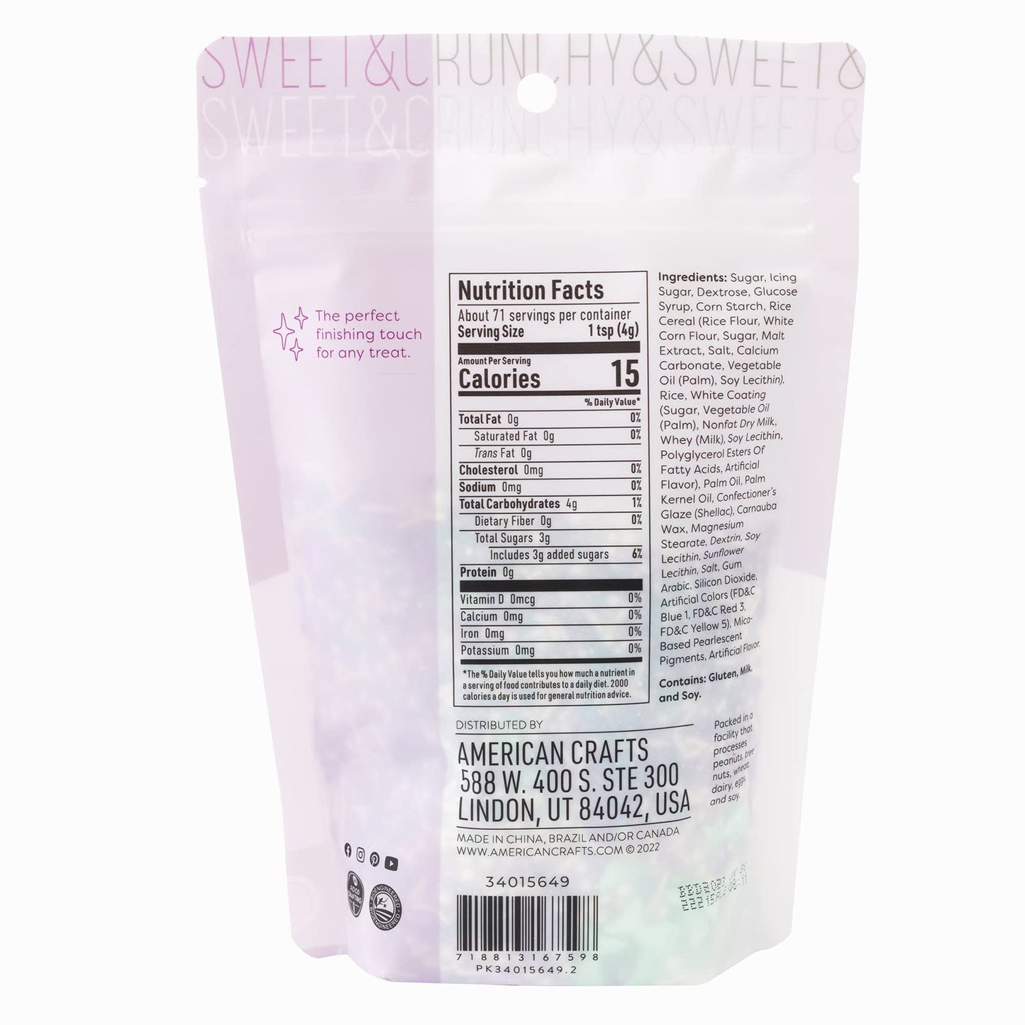 Sweetshop, Sprinkle mix - 10 ounce, Mermaid Tails, Edible Sprinkles, fancy sprinkles for Baking and Decorating, use on Cupcakes,