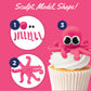 Satin Ice Chocopan Pink Modeling Chocolate (4 Ounce) For Cake Decorating