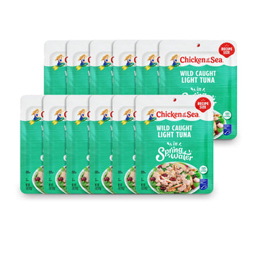 Chicken of the Sea Light Tuna, Wild Caught, 5 oz. Packet, Box of 12