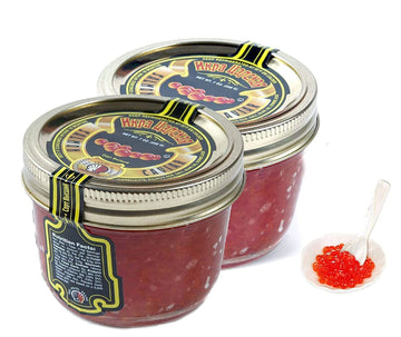 Tsars Salmon (Red) Caviar 200 g (7 oz.). Pack of two jars