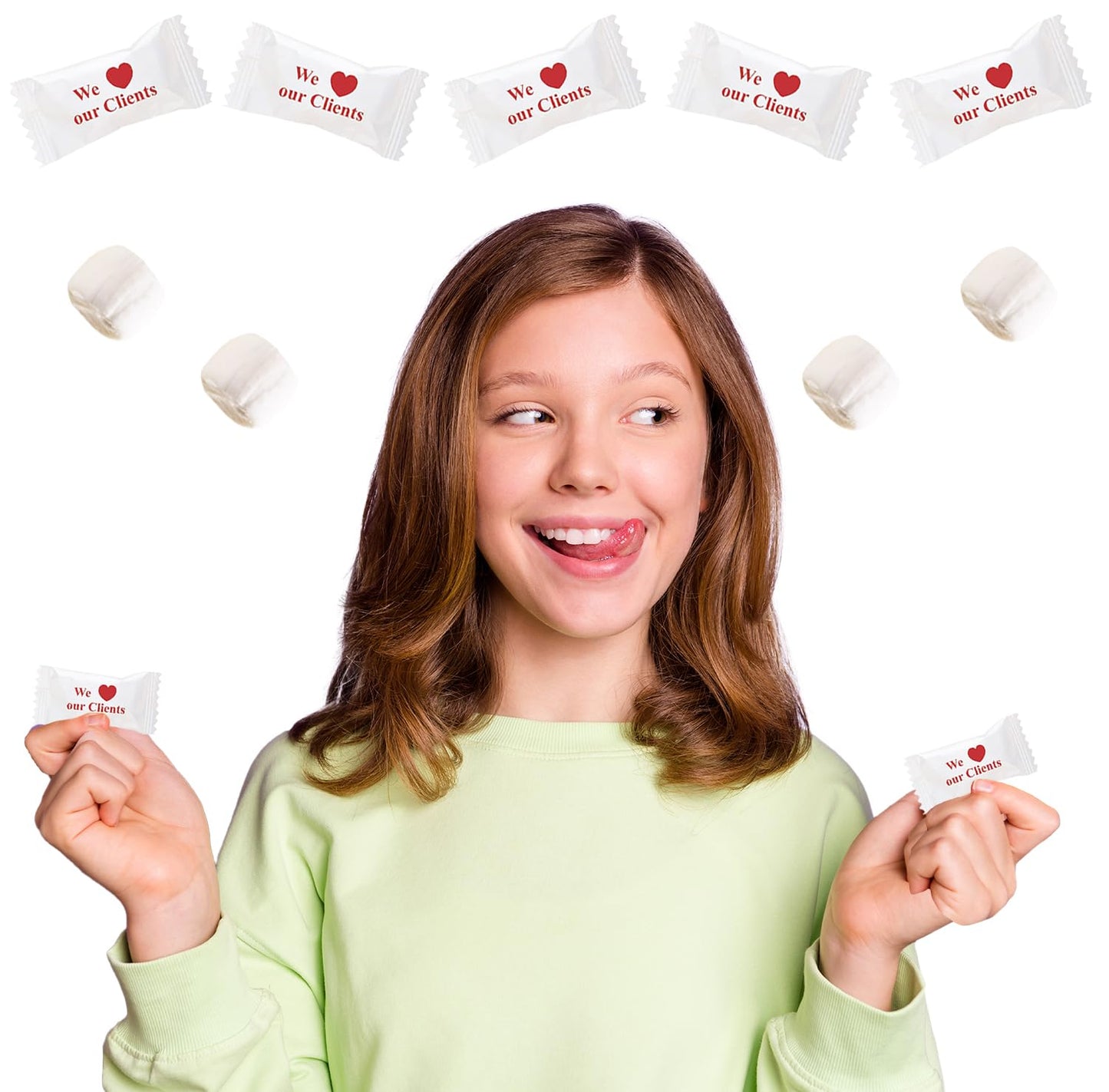 The Dreidel Company Buttermints, Fat-Free After Dinner Mint Candy, 50 Count, We Love Our Residents
