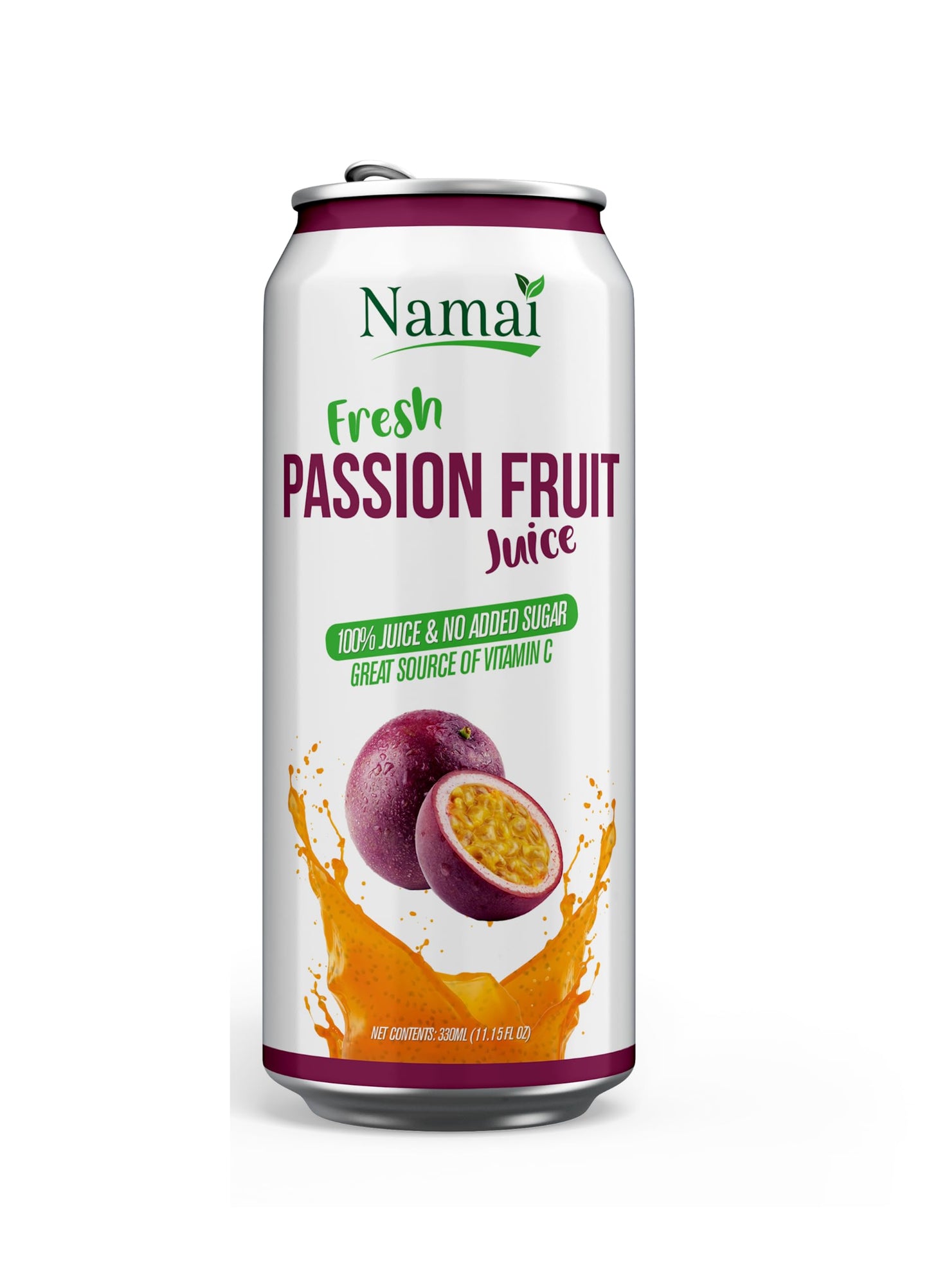 Namai Pure Passion Fruit Juice  No Added Sugar  24-Pack