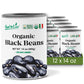 Food to Live Organic Canned Black Beans, 14 oz (Pack of 12) - Unsalted Non-GMO Frijoles Negro. Perfect for Salads, Soups, Stews.