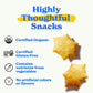 Madegood Star Puffed Crackers, Sea Salt, 6 Bags (4.26Oz Each) Gluten Free Crackers
