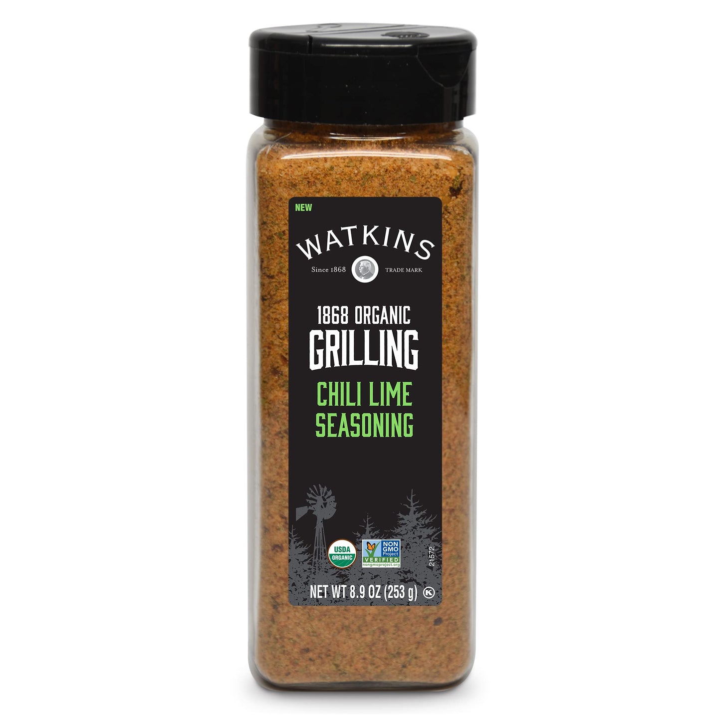 Watkins 1868 Organic Grilling Chili Lime Seasoning  Bulk 8.9 oz (Pack of 1)