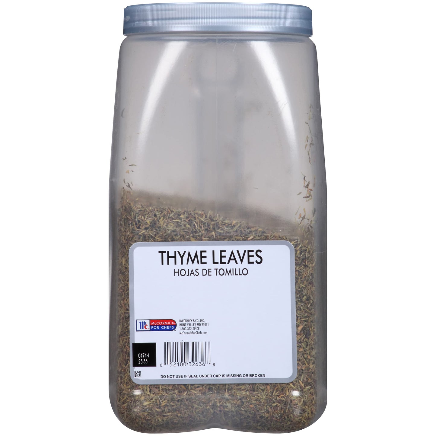 McCormick Culinary Dried Thyme Leaves - 27.5 oz Container, Perfect for Soups and Entrees
