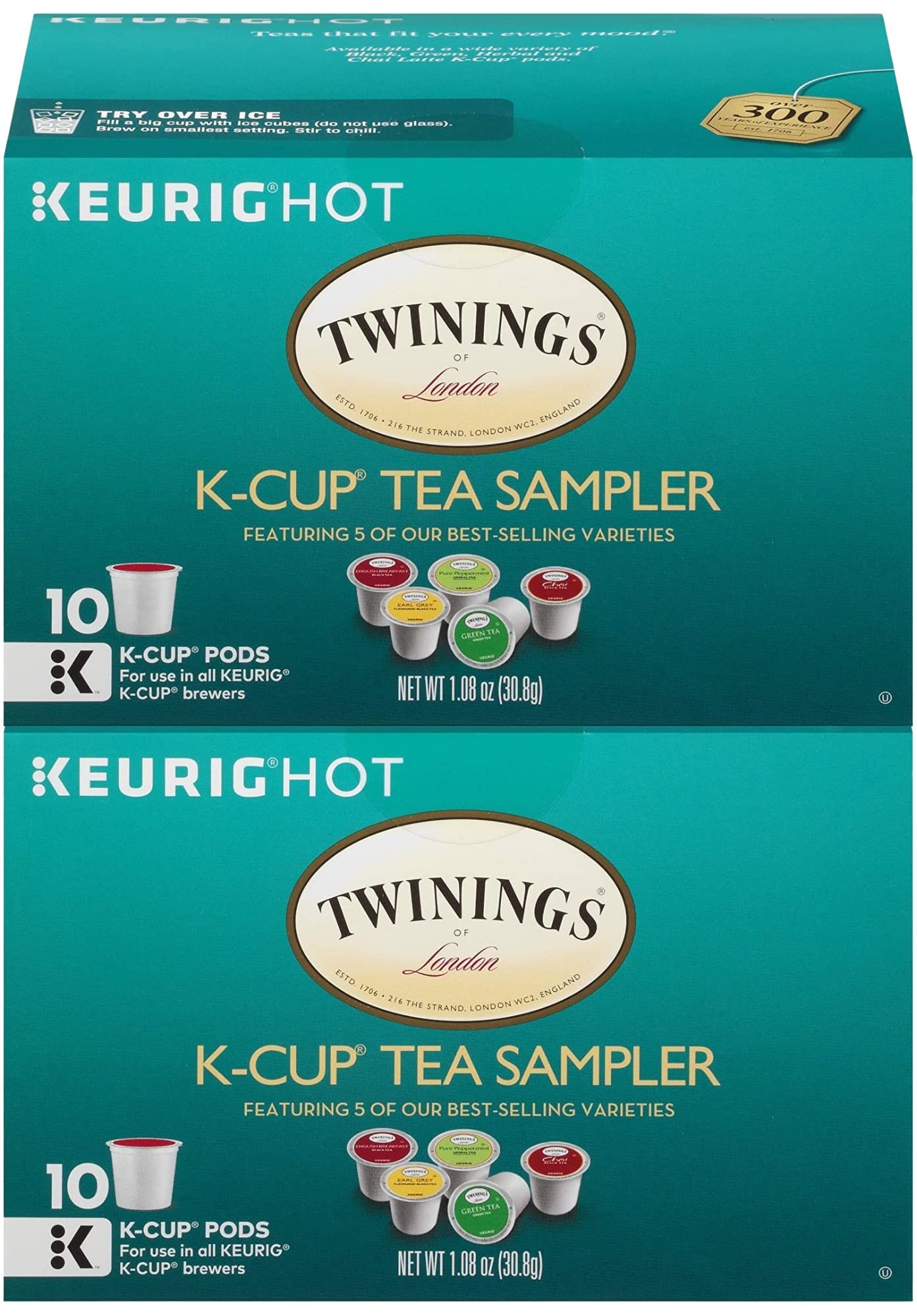 Twinings Tea Variety Sampler Keurig K-Cups, 20 Count