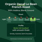 The Bean Organic Coffee Company Water Processed Decaf Le Bean, Dark French Roast, Ground Coffee, 16-Ounce Bags (Pack Of 2), Café Molido Tostado Orgánico Descafeinado