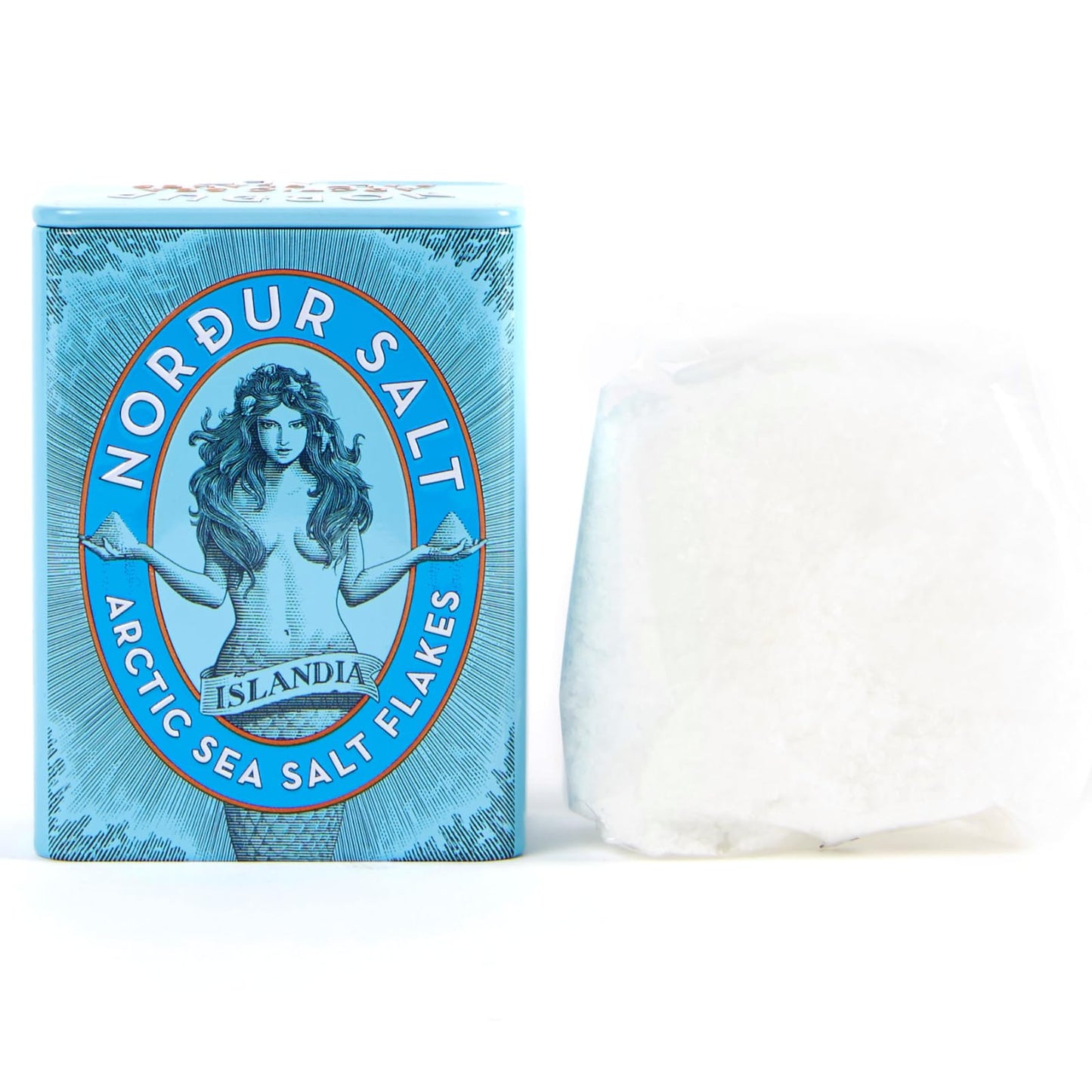 Nordur Salt Arctic Sea Salt Flakes Tin - 4.4 OZ, Natural Flavor Enhancer, Ideal for Cooking and Baking