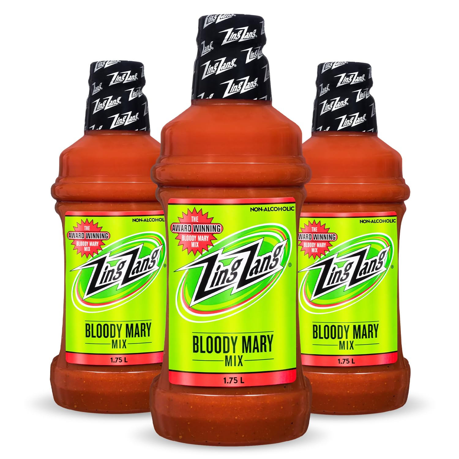 Parkway Gifting Co. Bloody Mary Gift Set  3 Bottles Of Zing Zang Bloody Mary Mix  1.75L - Zesty And Spicy Blend For Mixed Flavors  Ideal For Parties  Events  And Bar  Ready To Use
