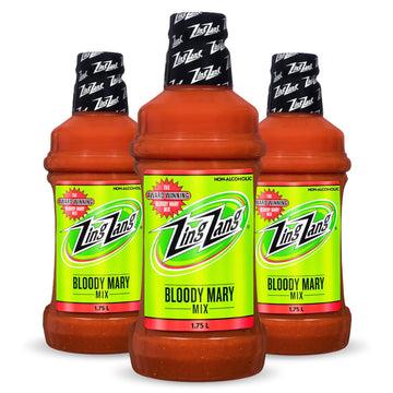 Parkway Gifting Co. Bloody Mary Gift Set  3 Bottles Of Zing Zang Bloody Mary Mix  1.75L - Zesty And Spicy Blend For Mixed Flavors  Ideal For Parties  Events  And Bar  Ready To Use