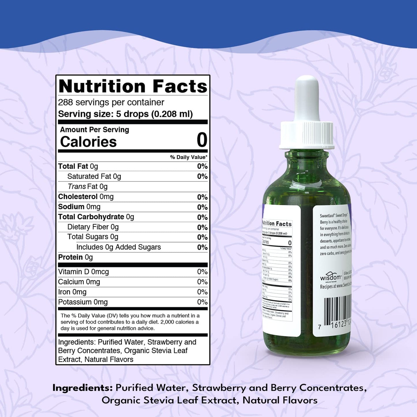 SweetLeaf Stevia Sweet Drops - Liquid Sweetener, Zero Calorie, Non-GMO, 2 Fl Oz (Pack of 2)