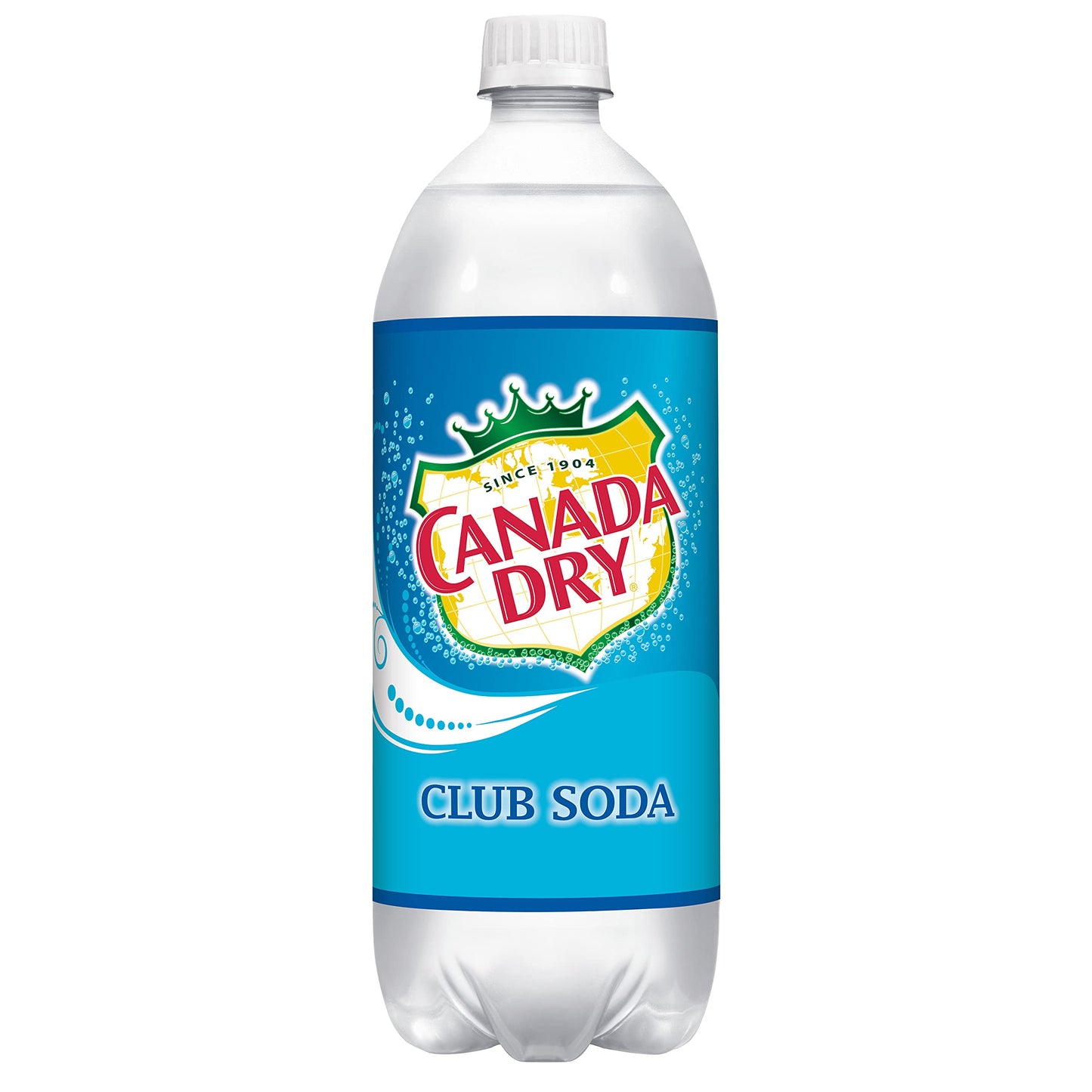 Canada Dry Club Soda  1 Liter Bottle