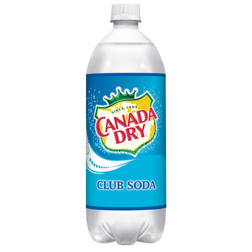 Canada Dry Club Soda  1 Liter Bottle