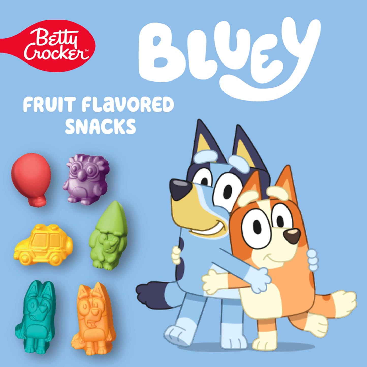 Bluey Fruit Flavored Snacks, Gluten Free, Kids Snacks, Family Pack, 40 Ct, 32 oz