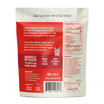 Kosmos Q Nashville Hot Wing Dust, Dry Bbq Rub Spice, 5 Ounces