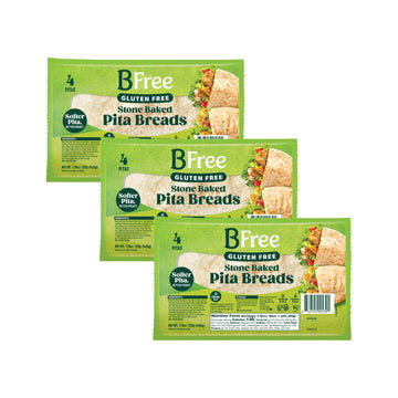 Bfree Gluten Free Stone-Baked Pita Bread, 7.76 Oz. (Pack of 3)