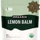 J MAC BOTANICALS Organic Lemon Balm Loose Leaf Tea, 16 oz, Herbal Infusion